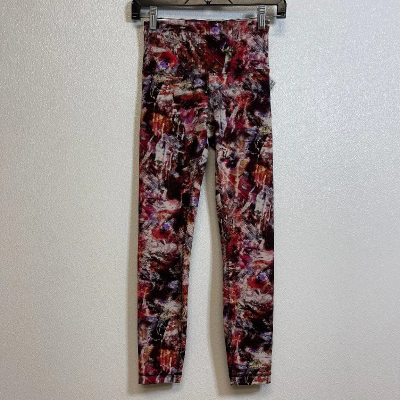 Athletic Leggings By Lululemon In Multi-colored, Size: 4