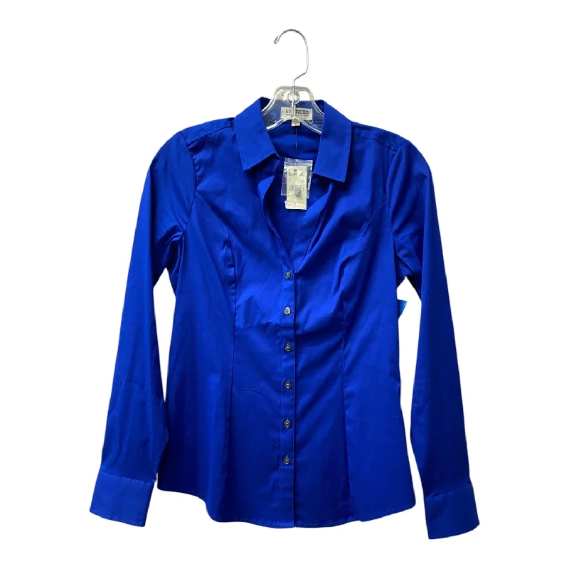 Top Ls By Express In Blue, Size:Xs