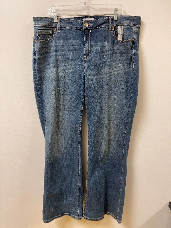 Jeans Flared By Lane Bryant In Blue Denim, Size: 20