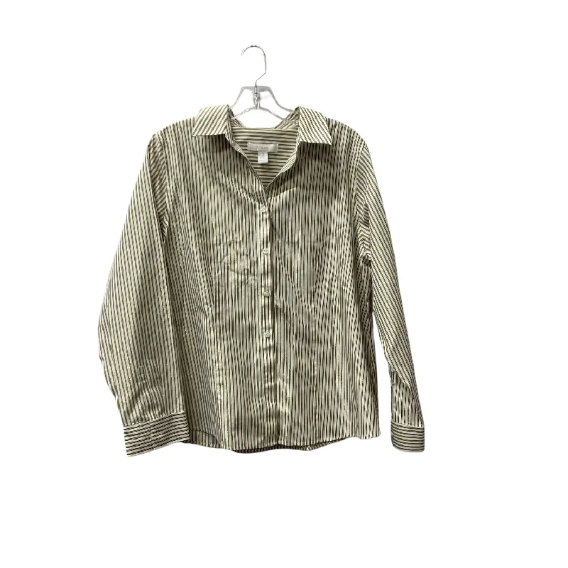 Top Ls By Chicos In Brown & Cream, Size:L