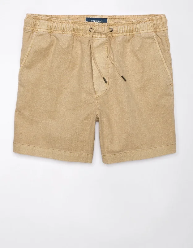 AE Flex 5" Linen-Blend Trekker Short