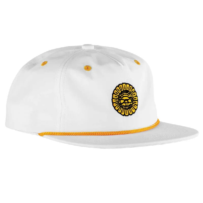 Bones Pushing Up Daisies Low Profile Cap - White