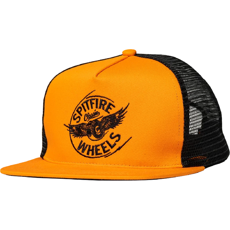 Spitfire Flying Classic Adjustable Trucker Hat - Orange/Black