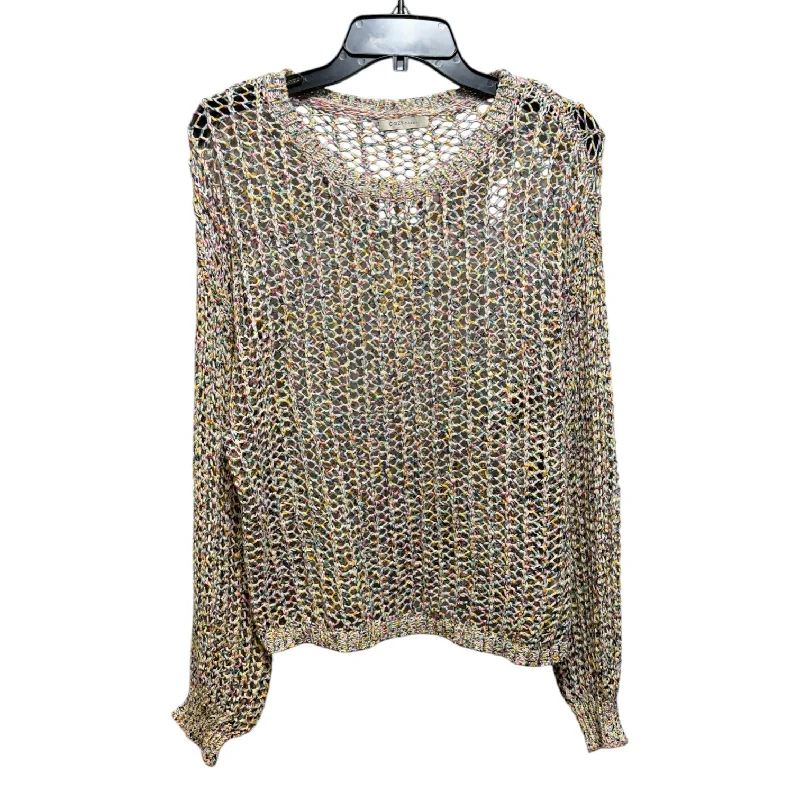 Open Knit Sweater By Cozy Causal In Multi-colored, Size: M