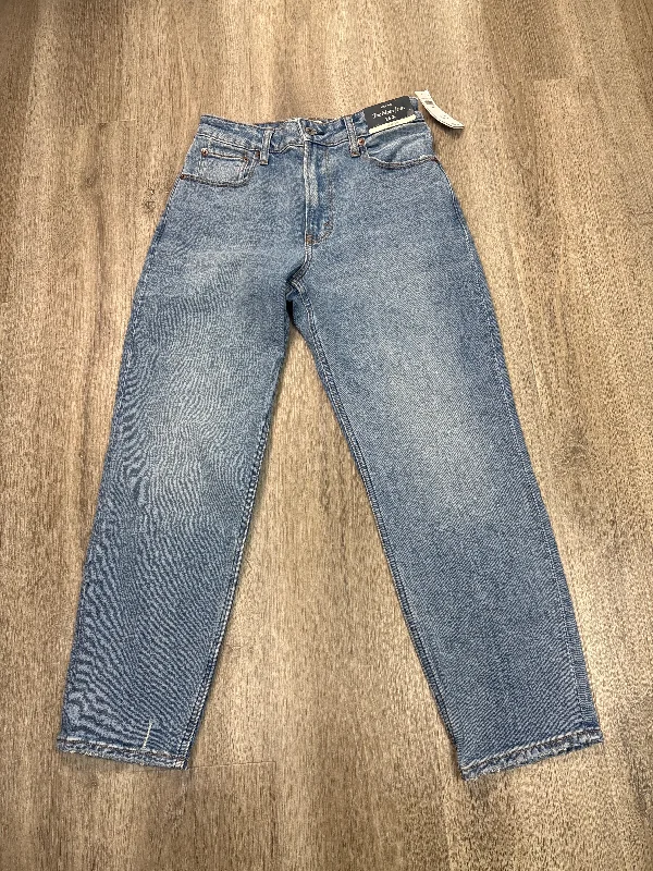 Jeans Boyfriend By Abercrombie And Fitch In Blue Denim, Size: 2