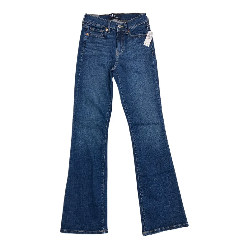 Jeans Flared By Gap In Blue Denim, Size:0