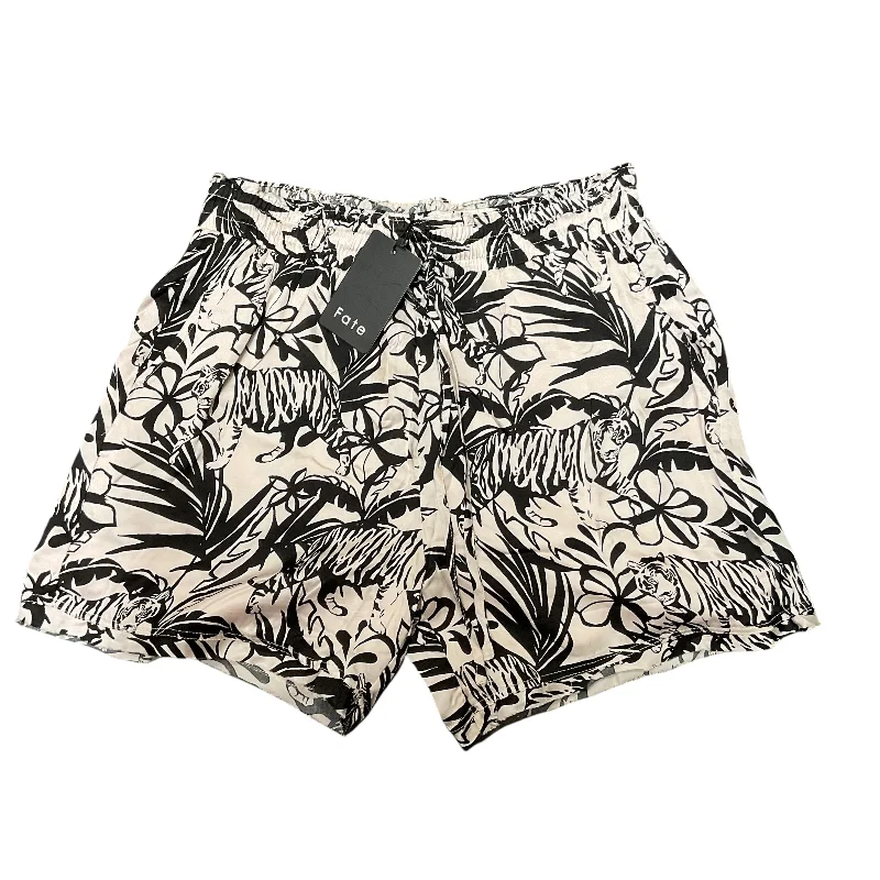 Shorts By Fate In Black & White, Size:S