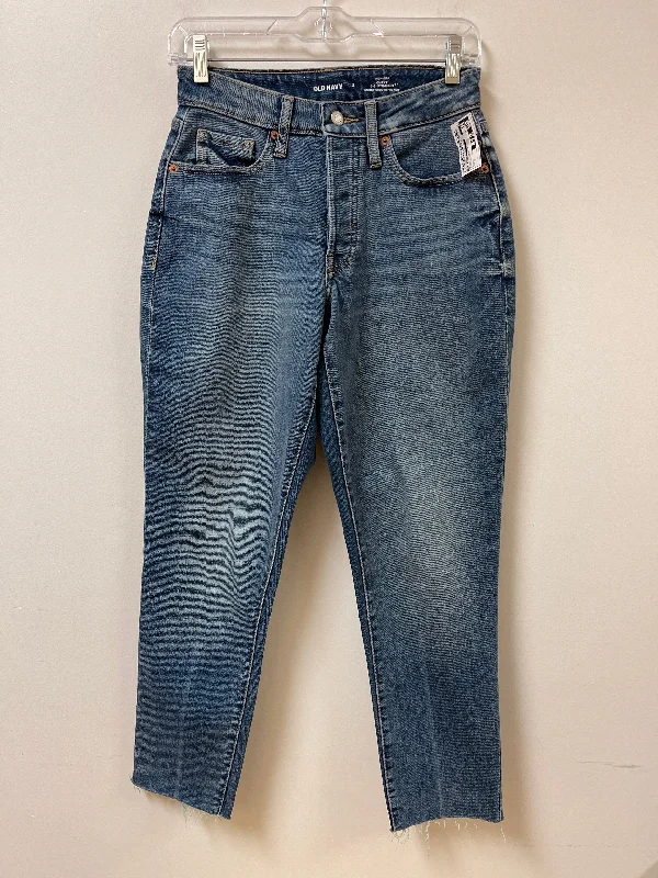 Jeans Straight By Old Navy In Blue Denim, Size: 2