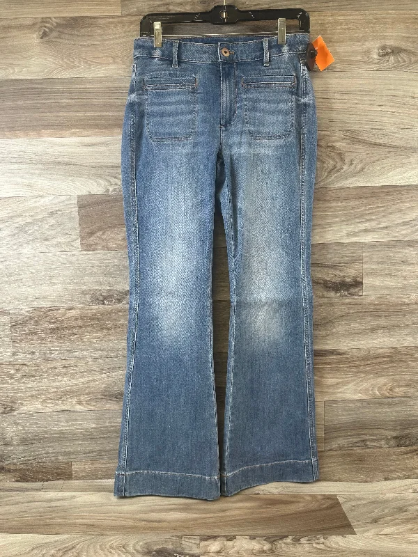 Jeans Flared By J. Jill In Blue Denim, Size: 4