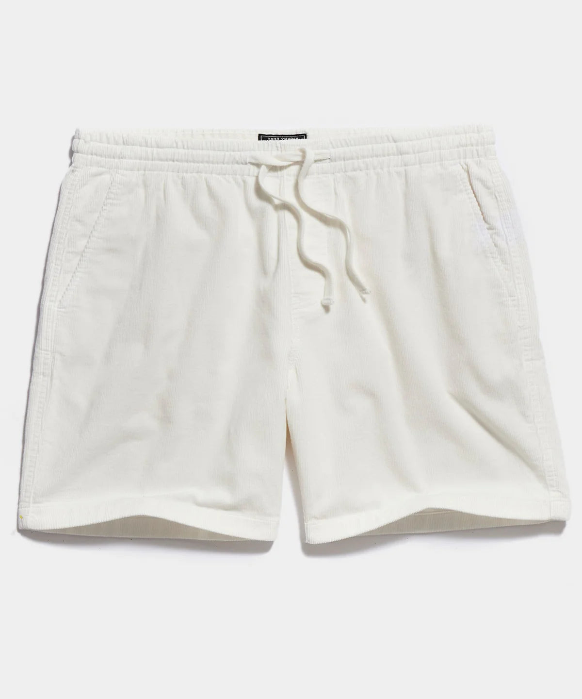 TODD SNYDER 5” CORDUROY WEEKEND SHORT IN ANTIQUE WHITE