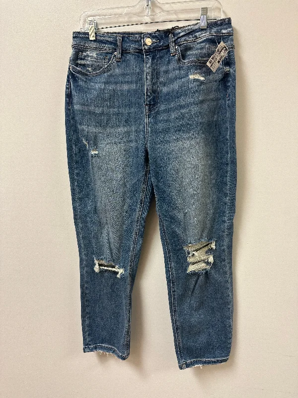 Jeans Cropped By Clothes Mentor In Blue Denim, Size: 8