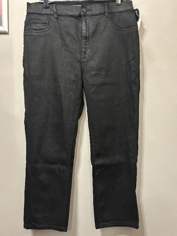 Jeans Straight By Dl1961 In Black Denim, Size: 16