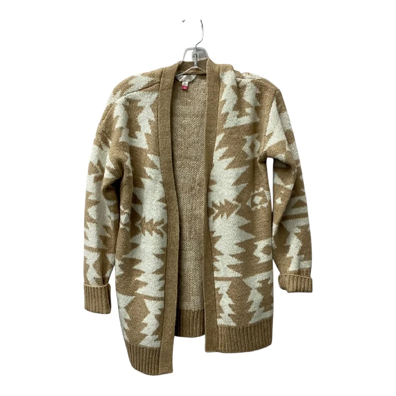 Cardigan By No Boundaries In Tan, Size:M