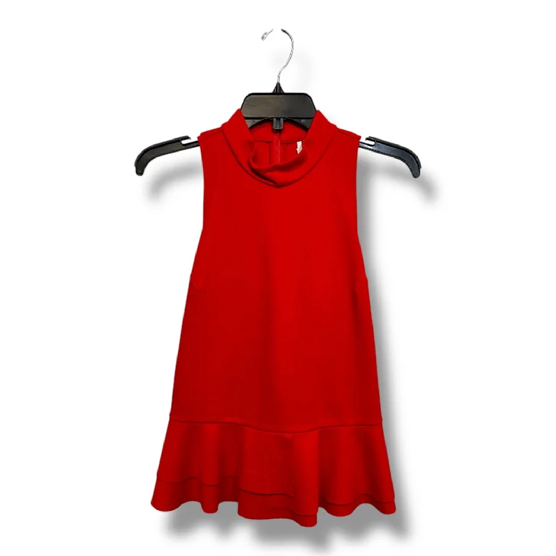 Top Sleeveless By Anthropologie In Red, Size: S