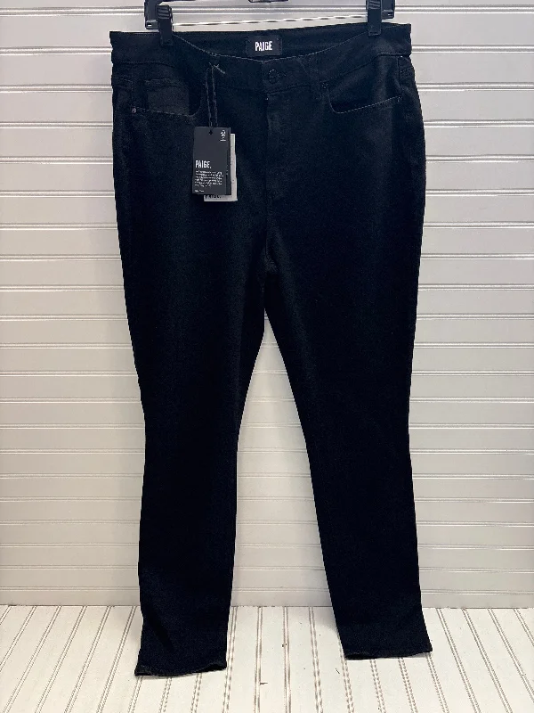 Jeans Skinny By Paige In Black, Size: 16