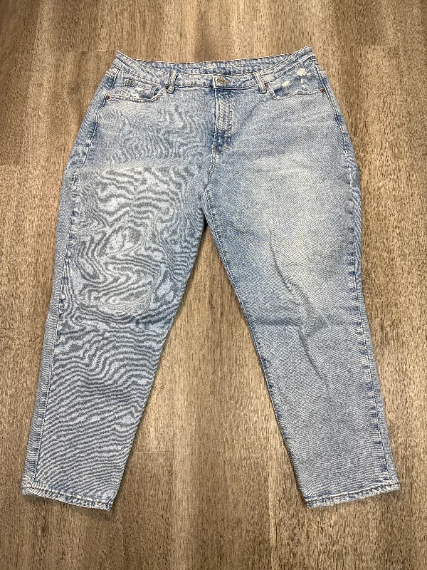 Jeans Straight By Old Navy In Blue Denim, Size: 18