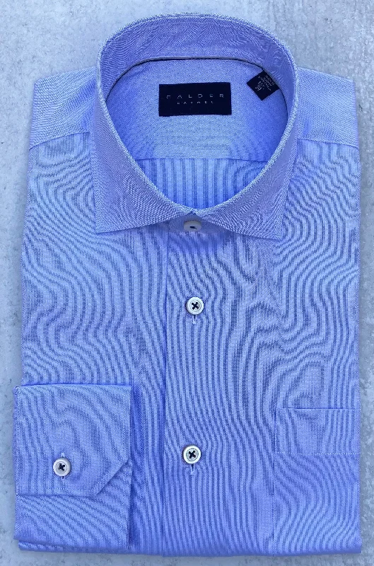 Calder Carmel Luxe Pinpoint Oxford Sport Shirt in Sky Blue