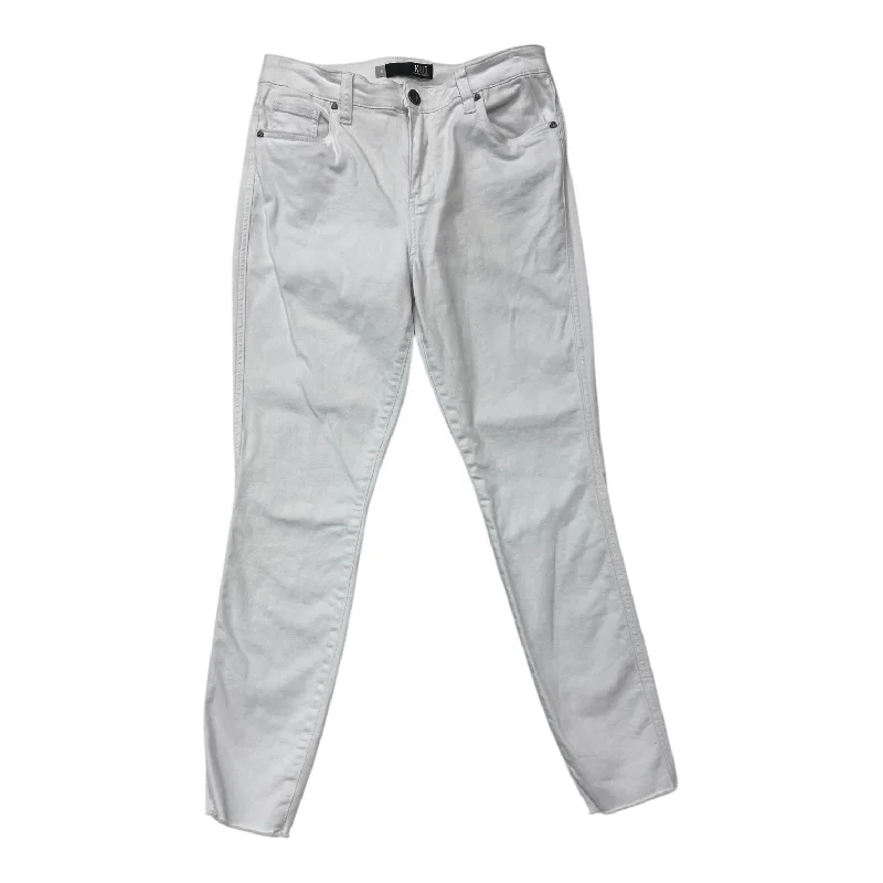 Jeans Skinny By Kut In White Denim, Size:8