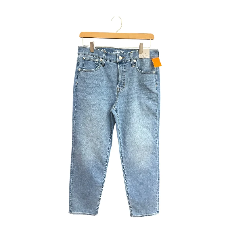 Jeans Straight By J. Crew In Blue Denim, Size: 8