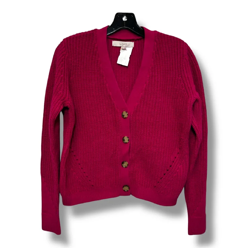 Cardigan By Loft In Pink, Size: M