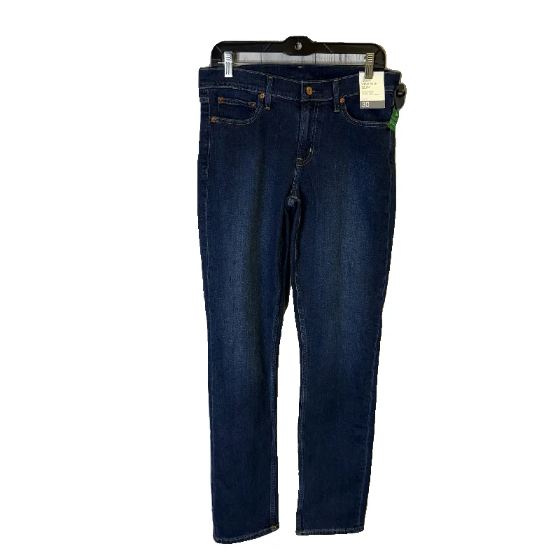 Jeans Skinny By Gap In Blue Denim, Size: 10