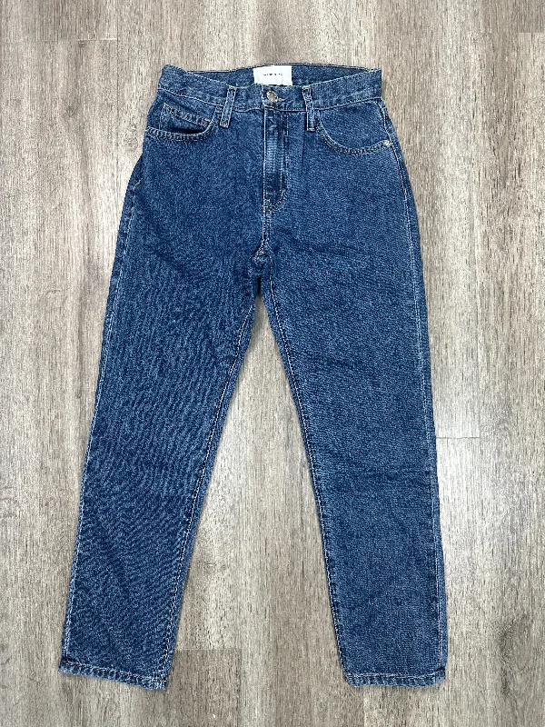 Jeans Straight By Current/elliott In Blue Denim, Size: 0