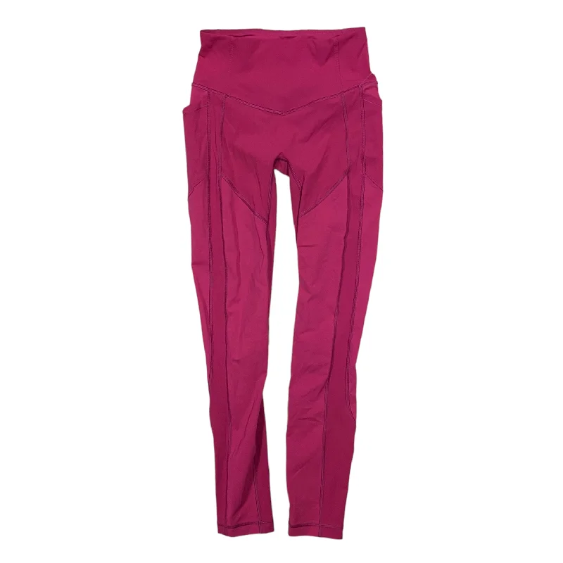 Athletic Leggings By Lululemon In Pink, Size: 6