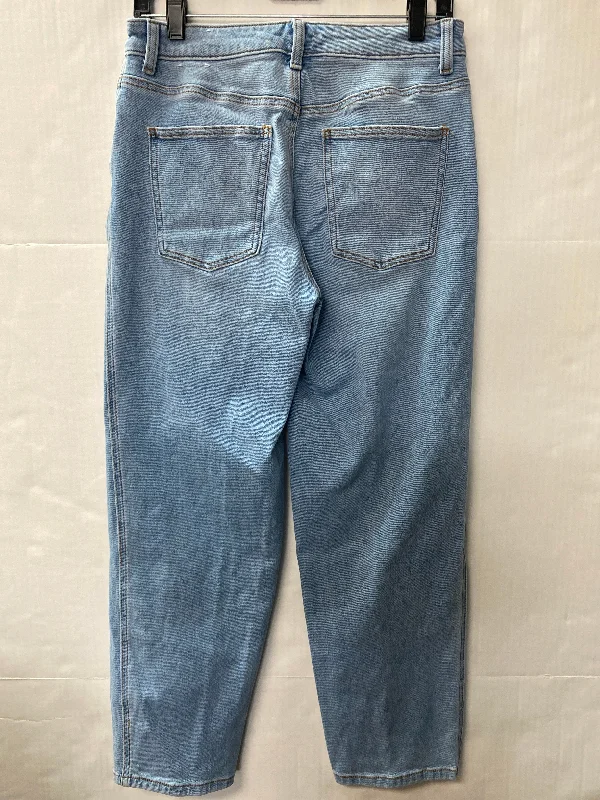 Jeans Straight By Talbots In Blue Denim, Size: 4