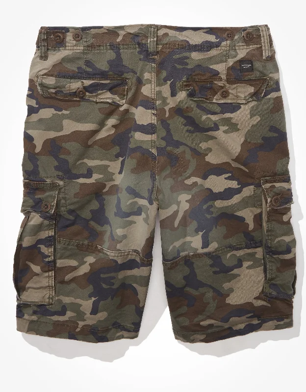 AE Flex 12" Lived-In Longer Length Cargo Short