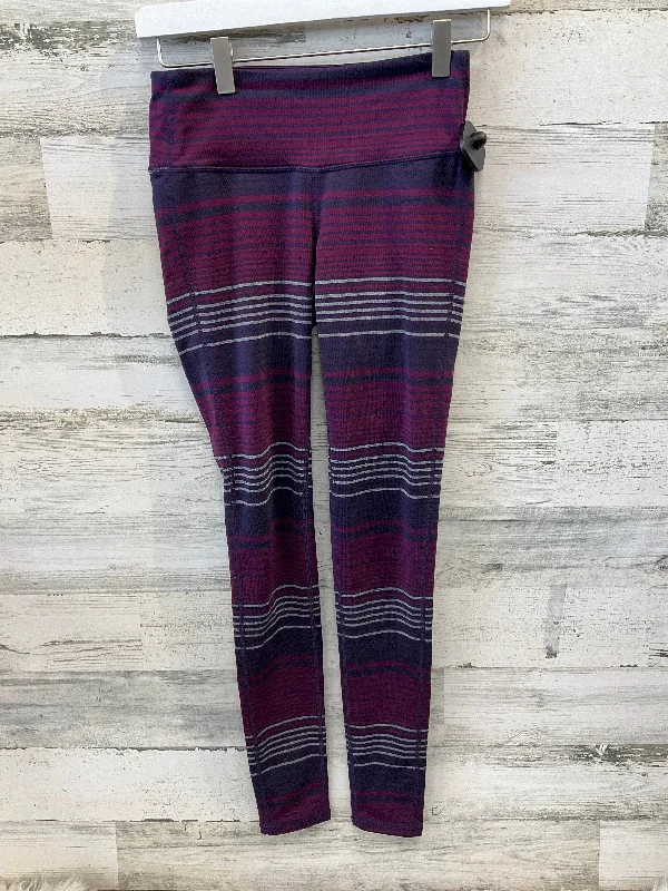 Athletic Leggings By Athleta In Purple, Size: Xs