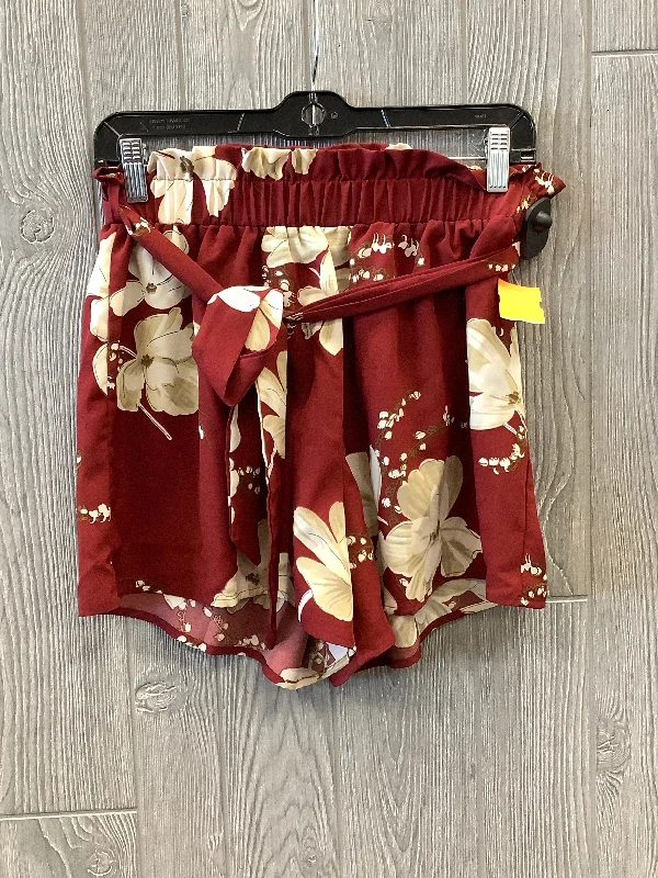 Shorts By Shein In Floral Print, Size: 12