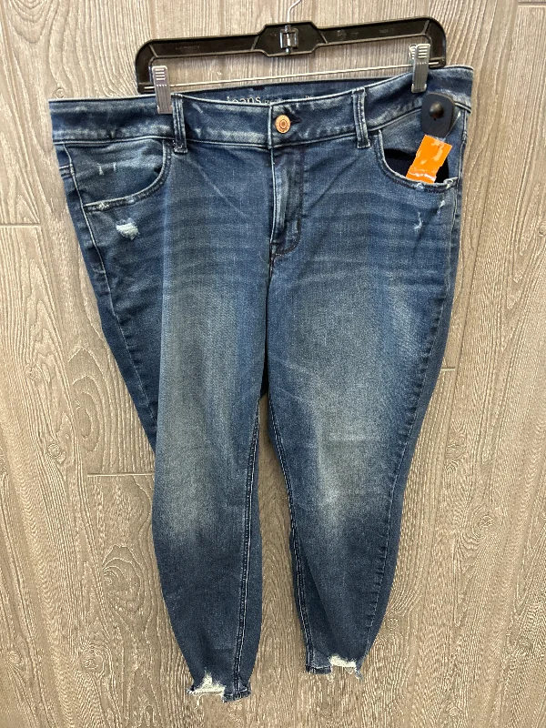 Jeans Skinny By Maurices In Blue, Size: 16