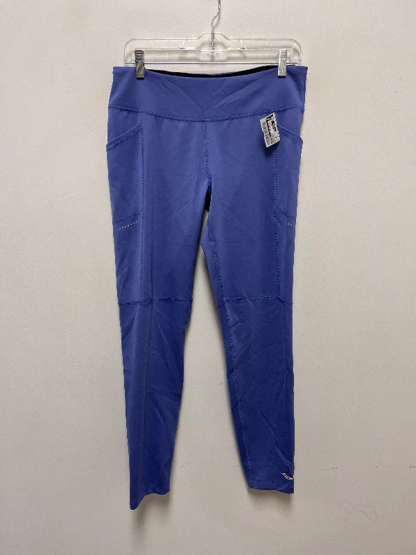 Athletic Leggings By Saucony In Blue, Size: Xl