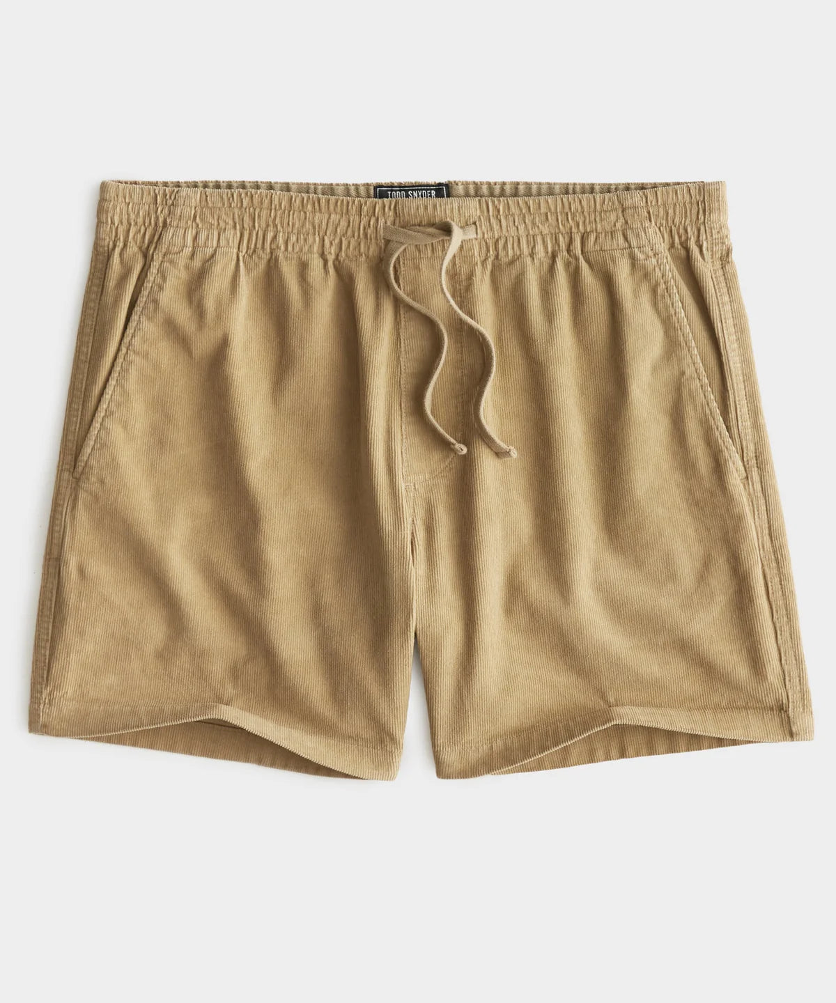 TODD SNYDER 5” CORDUROY WEEKEND SHORT IN KHAKI