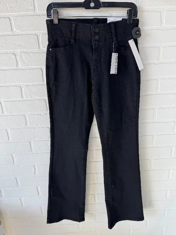 Jeans Boot Cut By Nine West In Black Denim, Size: 2