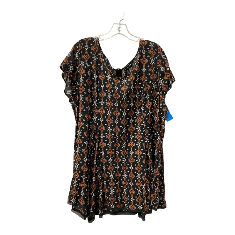 Top Ss By Torrid In Black & Brown, Size:1X