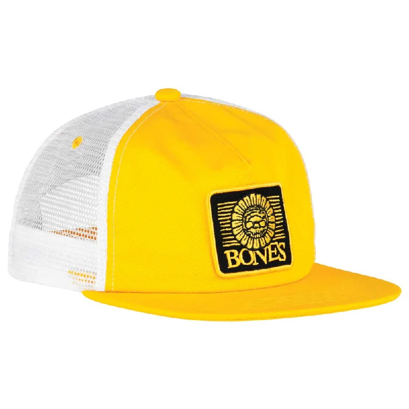 Bones Pushing Up Daisies Trucker Cap - Gold