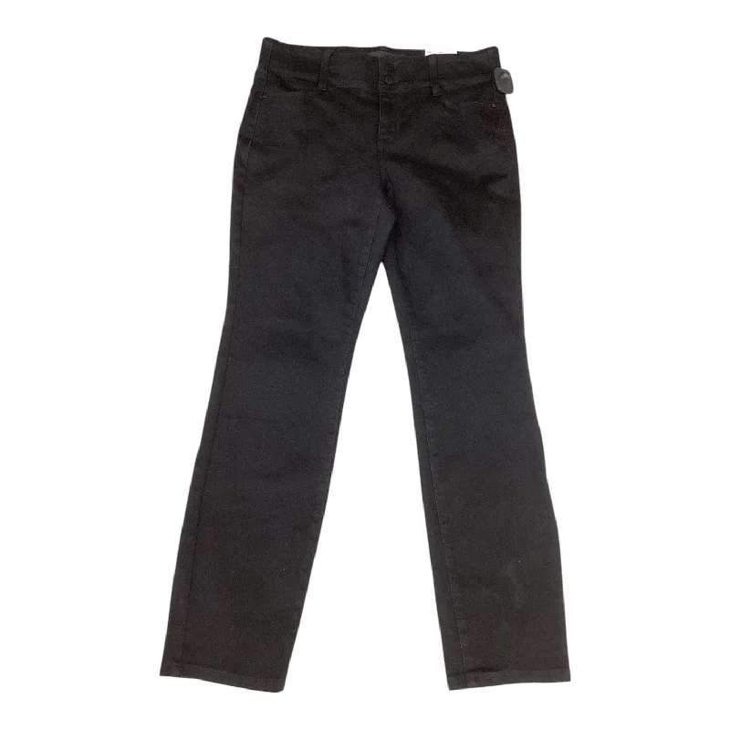 Jeans Straight By Nine West In Black, Size: 12