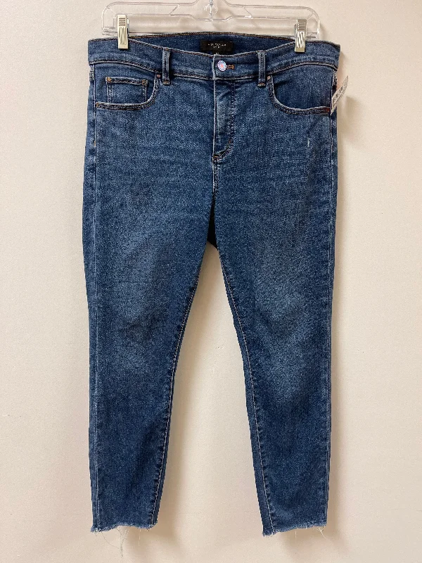 Jeans Skinny By Ann Taylor In Blue Denim, Size: 10p