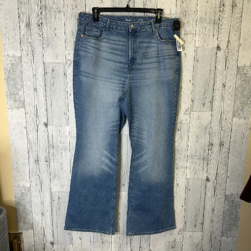 Jeans Flared By Old Navy In Blue Denim, Size: 20