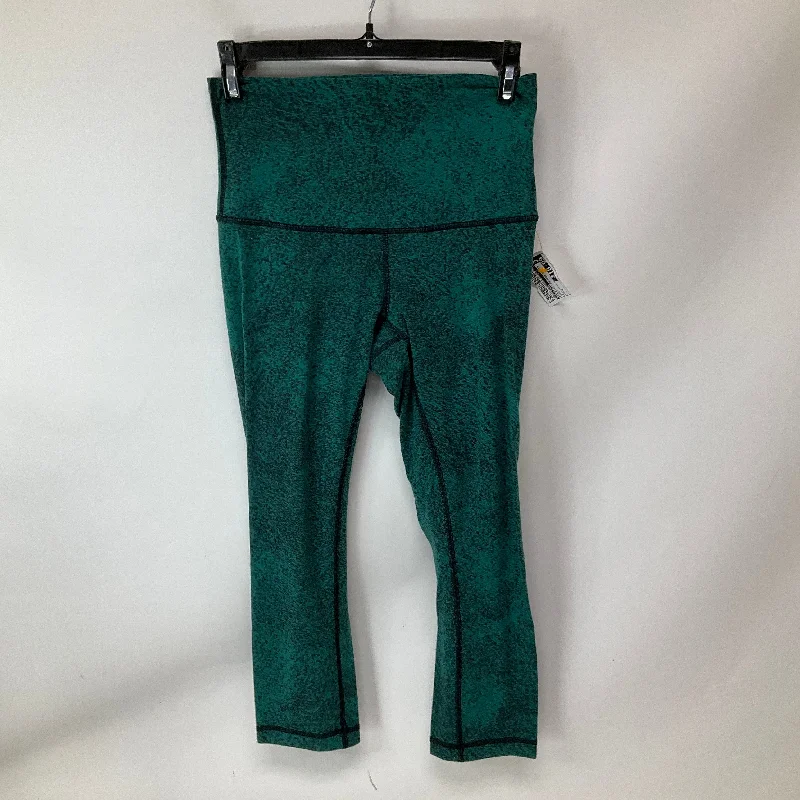 Athletic Leggings Capris By Lululemon In Green, Size: 6