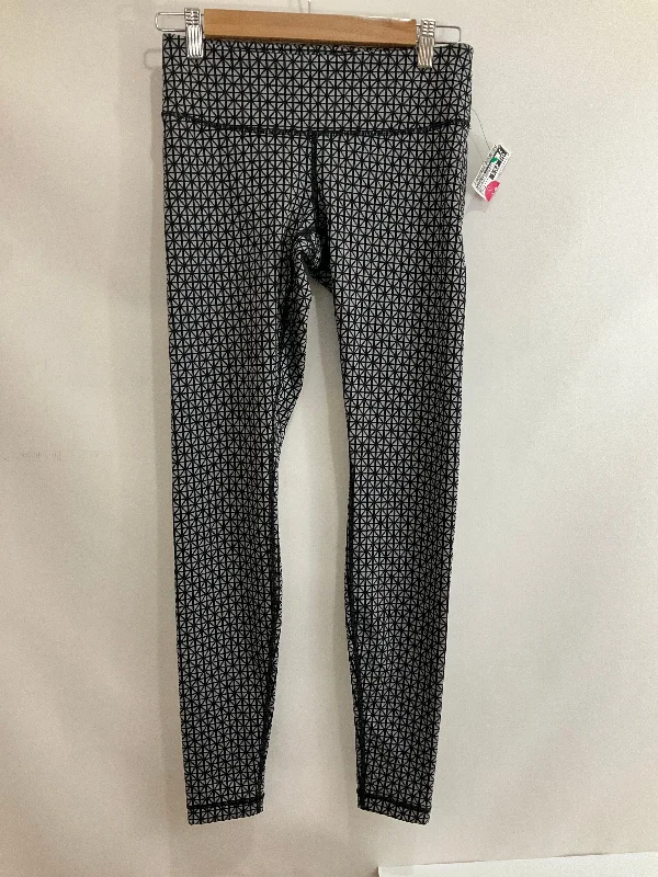 Athletic Leggings By Lululemon In Checkered Pattern, Size: 4