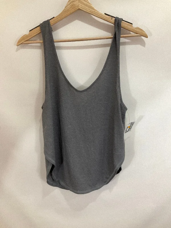 Athletic Tank Top By Lululemon In Grey, Size: 6