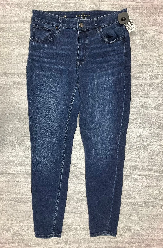 Jeans Skinny By White House Black Market In Blue Denim, Size: 12