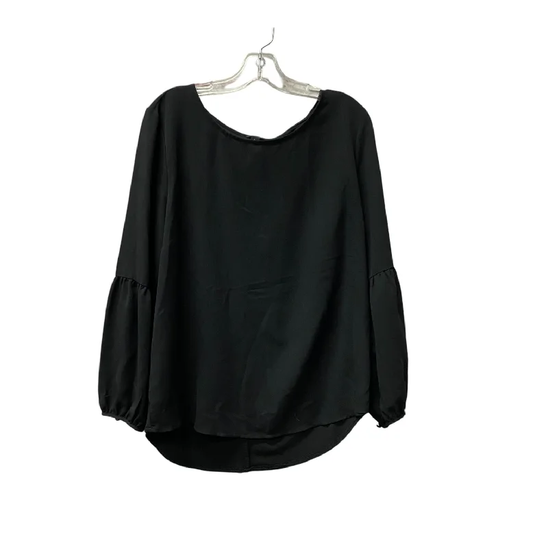 Top Ls By Ann Taylor In Black, Size:L