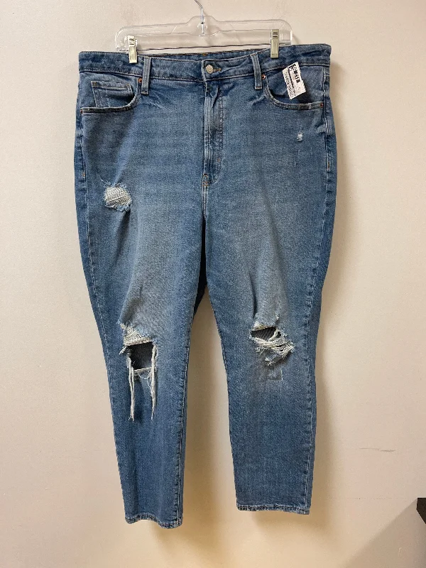 Jeans Straight By Old Navy In Blue Denim, Size: 18