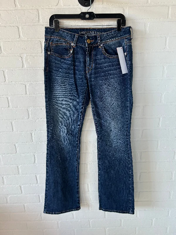 Jeans Boot Cut By American Eagle In Blue Denim, Size: 6