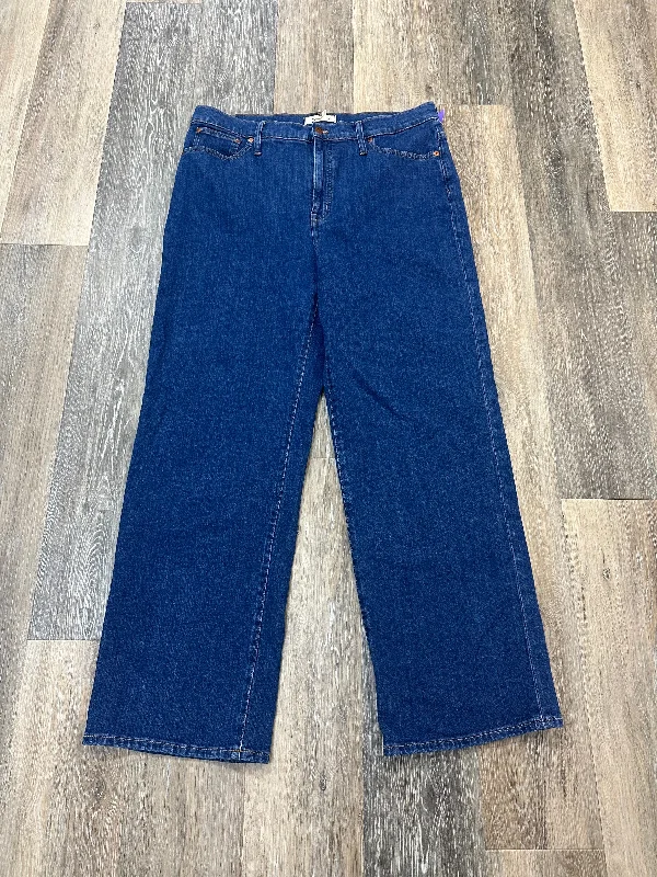 Jeans Wide Leg By Madewell In Blue Denim, Size: 14