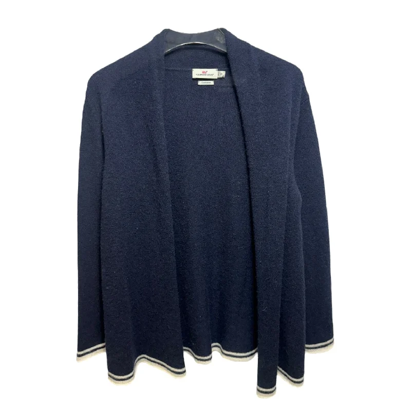 Cashmere Open Cardigan Sweater By Vineyard Vines In Navy, Size: XS