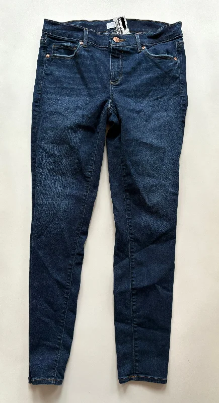 Jeans Straight By Loft In Blue, Size: 4